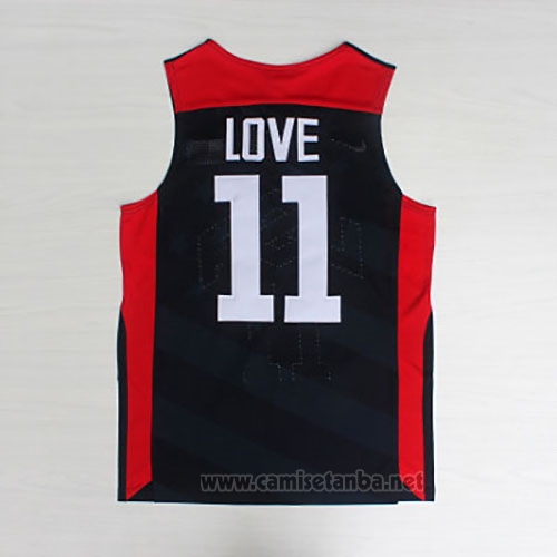 Camiseta USA 2012 Kevin Love #11 Negro